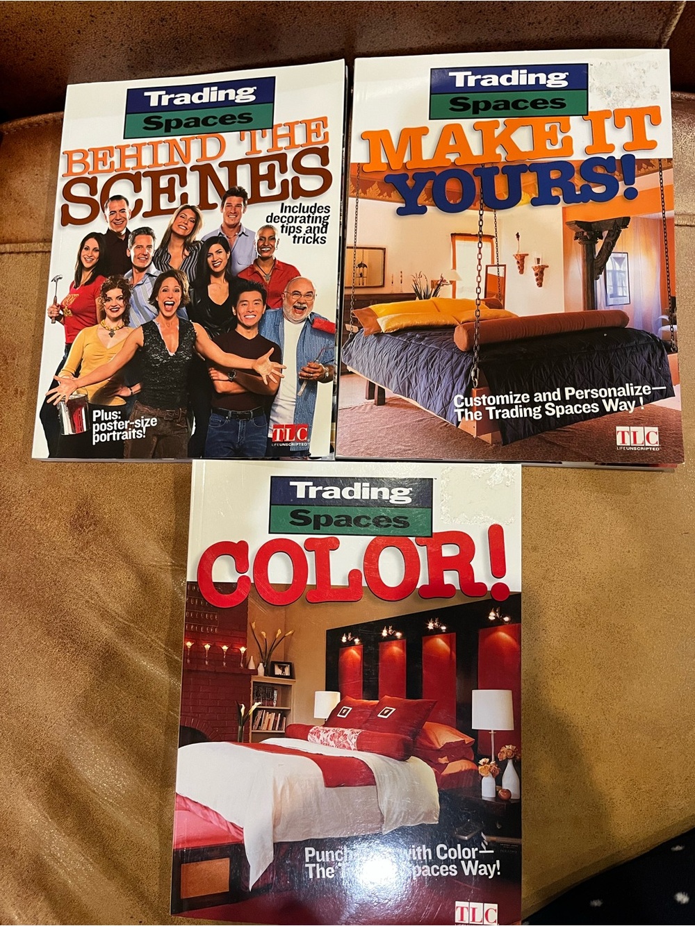 Trading Spaces 3 books. Vintage. Great condition home design show